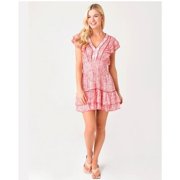 Poupette St. Barth Camila Ruffled Mini Dress - Picture 3 of 12